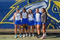 NewHavenWTen_SeniorDay_20211015_CS2_8647.jpg 10/15/2021 - New Haven Women's Tennis vs Saint Michaels - Senior Day 