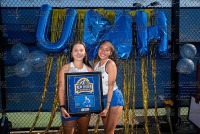NewHavenWTen_SeniorDay_20211015_CS2_8677.jpg 10/15/2021 - New Haven Women's Tennis vs Saint Michaels - Senior Day 