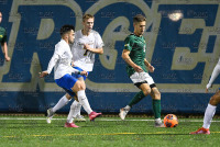 UNHMensSoccer_vs_LeMoyne_20211030_CS1_5112.jpg 10/30/2021 - New Haven Men's Soccer vs vs LeMoyne - Senior Day Clarus Studios,DII,LeMoyne,Mens Soccer,NCAA Chargers,NE10,New England,New Haven,New Haven Chargers,Northeast10,Senior Day,Soccer,UNH,University of New Haven,