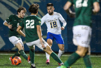 UNHMensSoccer_vs_LeMoyne_20211030_CS1_4990.jpg 10/30/2021 - New Haven Men's Soccer vs vs LeMoyne - Senior Day Clarus Studios,DII,LeMoyne,Mens Soccer,NCAA Chargers,NE10,New England,New Haven,New Haven Chargers,Northeast10,Senior Day,Soccer,UNH,University of New Haven,