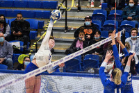 UNHVBall_vs_Bentley_20211113_CS1_7758.jpg 11/13/2021 - New Haven Volleyball vs Bentley - Senior Day Bentley,Charger Gymnasium,Chargers,Clarus Studios,Connecticut,Falcons,New England,New Haven,Northeast 10,Volleyball,West Haven,Womens Volleyball,