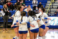 UNHVBall_vs_Bentley_20211113_CS1_7739.jpg 11/13/2021 - New Haven Volleyball vs Bentley - Senior Day Bentley,Charger Gymnasium,Chargers,Clarus Studios,Connecticut,Falcons,New England,New Haven,Northeast 10,Volleyball,West Haven,Womens Volleyball,