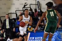 NewHavenMBB_vs_Lemoyne_20220205_CS1_3030.jpg 02/05/2022 - New Haven Mens Basketball vs LeMoyne Clarus Studios,DII,Dolphins,Le Moyne,Mens basketball,Mens bball,NCAA Chargers,NE10,New England,New Haven,New Haven Chargers,Northeast10,UNH,University of New Haven,basketball,bball,
