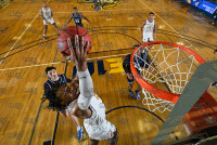 UNHMBB_vs_SCSU_20220216_CM2_1062.jpg 02/16/2022 - New Haven Mens Basketball vs SCSU Clarus Studios,DII,Mens basketball,Mens bball,NCAA Chargers,NE10,New England,New Haven,New Haven Chargers,Northeast10,Owls,SCSU,UNH,University of New Haven,basketball,bball,