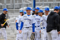 UNH_vs_Assumption_20220405_CM4_1845.jpg 04/05/2022 - New Haven Baseball vs Assumption Assumption,Clarus Studios,DII,NCAA Chargers,NE10,New England,New Haven,New Haven Chargers,Northeast10,UNH,University of New Haven,baseball,