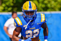 UNewHavenFootball_vs_SCSU_20220910_CS1_2544.jpg 09/10/2022 - New Haven Football vs SCSU Charge On,Chargers,Clarus Multimedia,Clarus Studios,D2,DII,Get Charged Up,NCAA,NE10,New England,New Haven,New Haven Chargers,Northeast 10,
