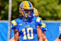 UNewHavenFootball_vs_SCSU_20220910_CS1_2492.jpg 09/10/2022 - New Haven Football vs SCSU Charge On,Chargers,Clarus Multimedia,Clarus Studios,D2,DII,Get Charged Up,NCAA,NE10,New England,New Haven,New Haven Chargers,Northeast 10,