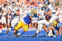 UNewHavenFootball_vs_SCSU_20220910_CM4_7642.jpg 09/10/2022 - New Haven Football vs SCSU Charge On,Chargers,Clarus Multimedia,Clarus Studios,D2,DII,Get Charged Up,NCAA,NE10,New England,New Haven,New Haven Chargers,Northeast 10,