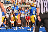 UNewHavenFootball_vs_SCSU_20220910_CM4_7619.jpg 09/10/2022 - New Haven Football vs SCSU Charge On,Chargers,Clarus Multimedia,Clarus Studios,D2,DII,Get Charged Up,NCAA,NE10,New England,New Haven,New Haven Chargers,Northeast 10,