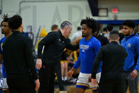 NewHavenMBB_vs_AIC_20230224_CM0_5148.jpg 02/24/2023 - New Haven Mens Basketball vs AIC - NE10 First Round AIC,American International,Charge On,Chargers,Clarus Multimedia,Clarus Studios,D2,DII,Get Charged Up,NCAA,NE10,New England,New Haven,New Haven Chargers,Northeast 10,Yellowjackets,